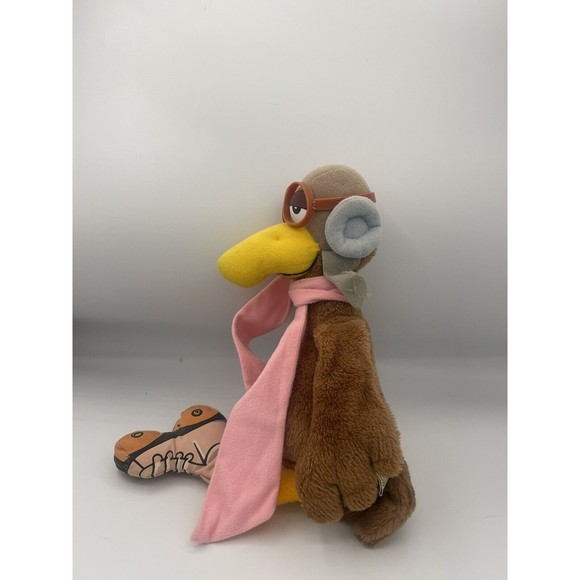 Vintage 1983 Wallace Berrie Shoe Aviator/Pilot Bird Roller Skate plush 8935  15” - Picture 10 of 12